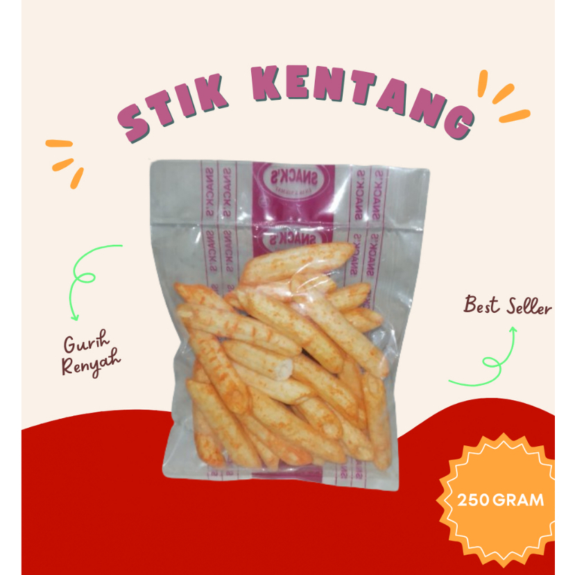 

[STIK KENTANG] MURAH 250 GRAM / BASRENG JAKARTA / KRIPIK PEDAS JAKARTA