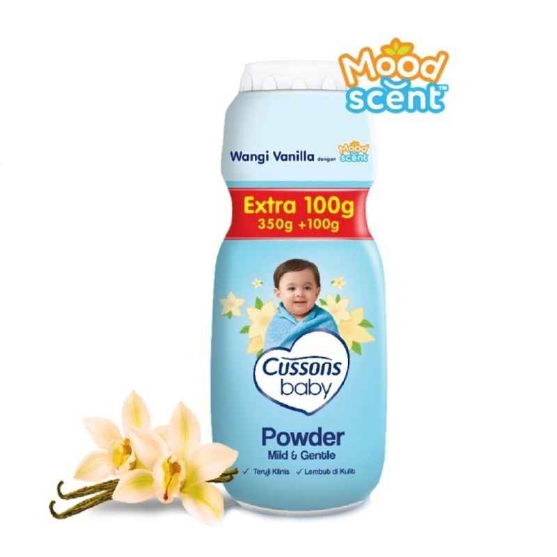 cussons baby powder 350+150 gram bedak bayi termurah