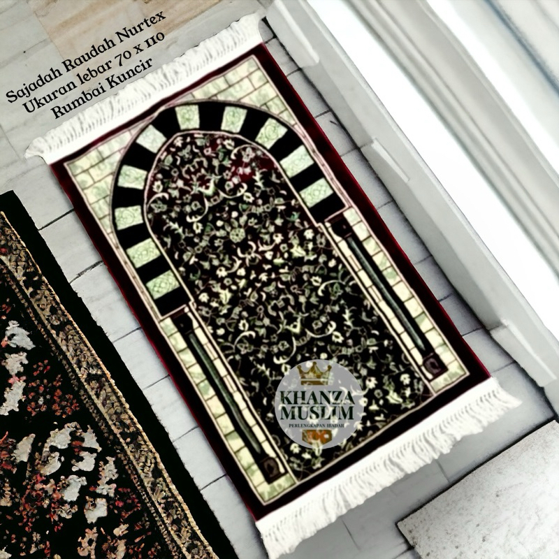 SAJADAH SEMI CARPET | SAJADAH RAWDAH TEBAL RUMBAI KUNCIR