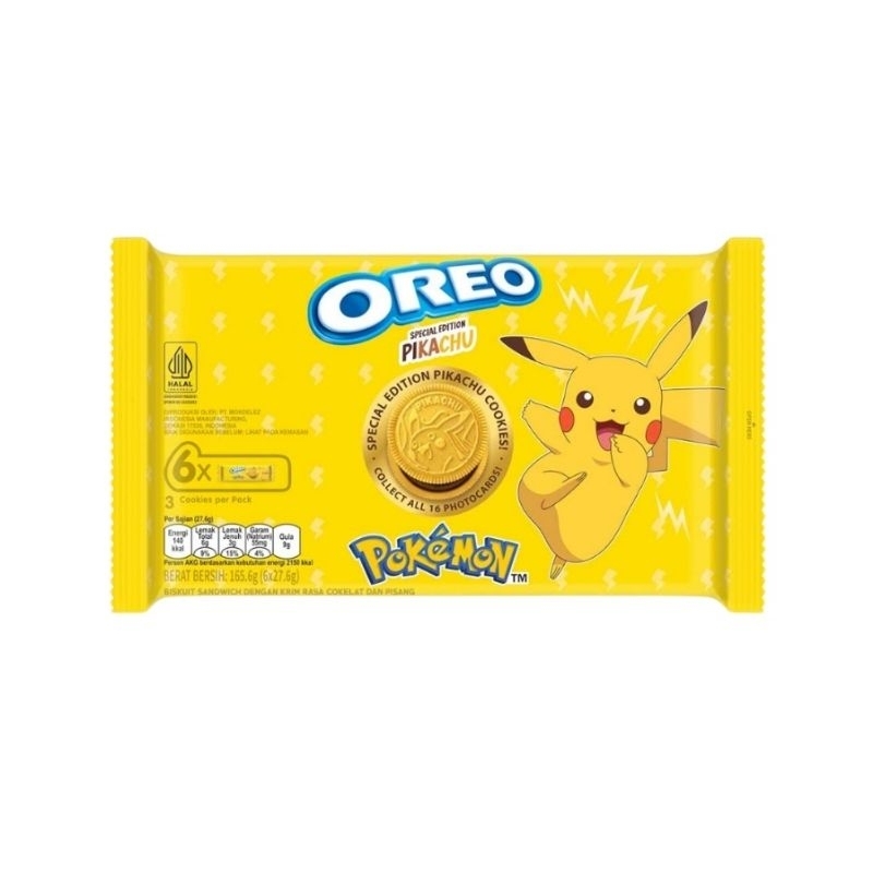 

Oreo Pokemon Pikachu Cookies Spesial Edition 165g