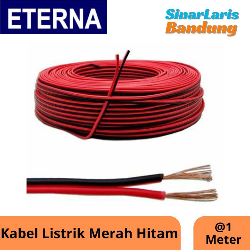 Kabel Cable Listrik Merah Hitam NYZ Meteran