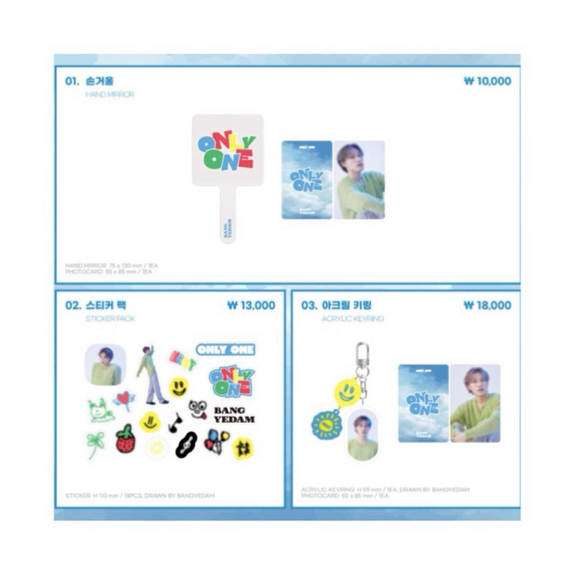 BANG YEDAM OFFICIAL MD MERCH EVERLINE POP UP