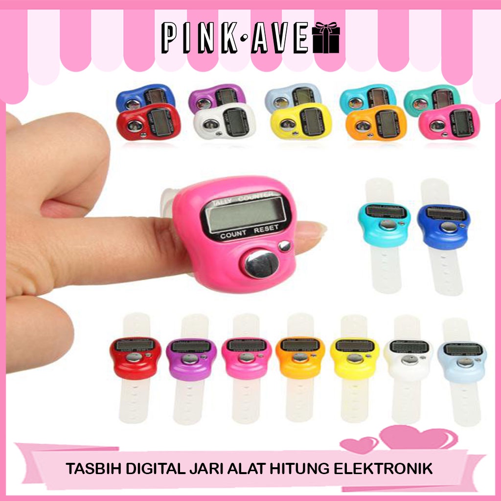 BISA COD  TASBIH DIGITAL MINI Alat Hitung Elektronik Finger Tally Counter Mini Jari Penghitung TASBI
