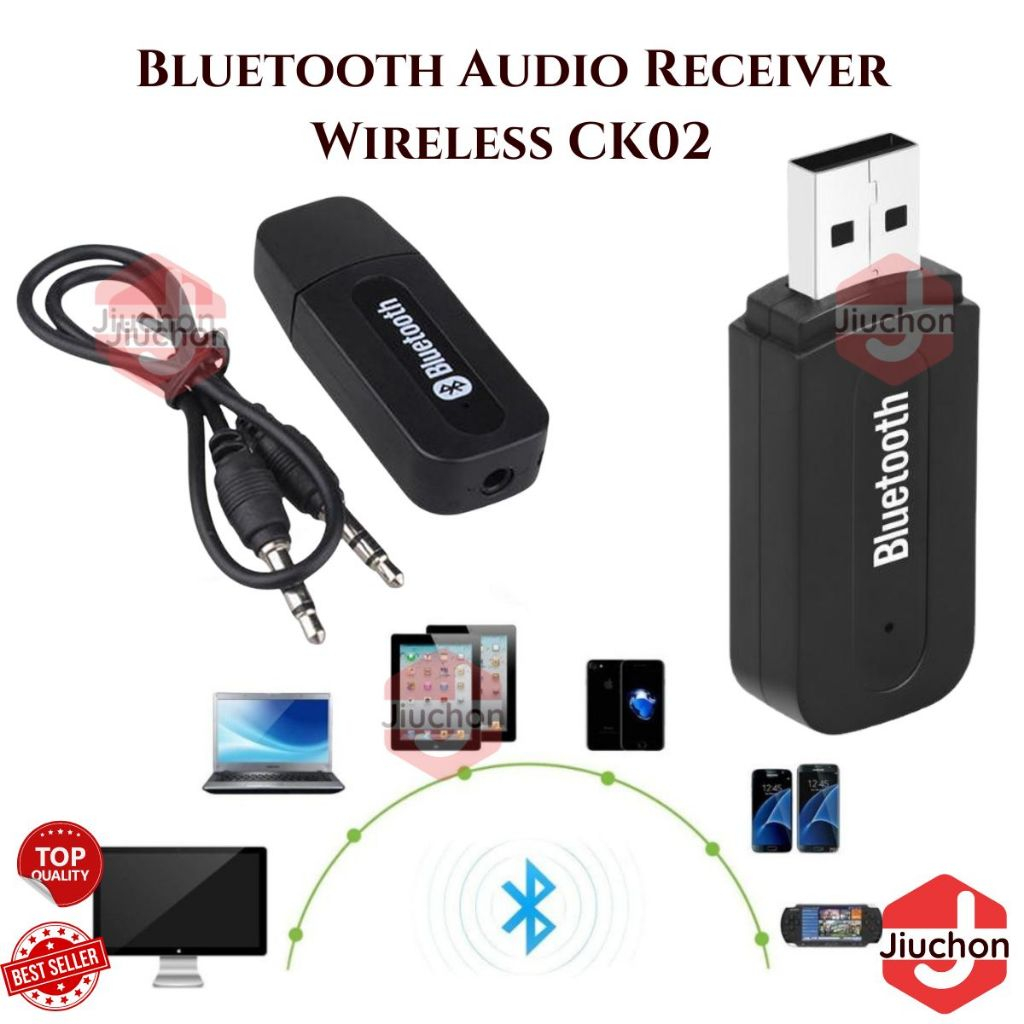 JIUCHON BLUETOOTH RECEIVER WIRELESS STEREO AUDIO ADAPTER USB / USB BLUETOOTH SPEAKER AUDIO MUSIC CK02 CK 02