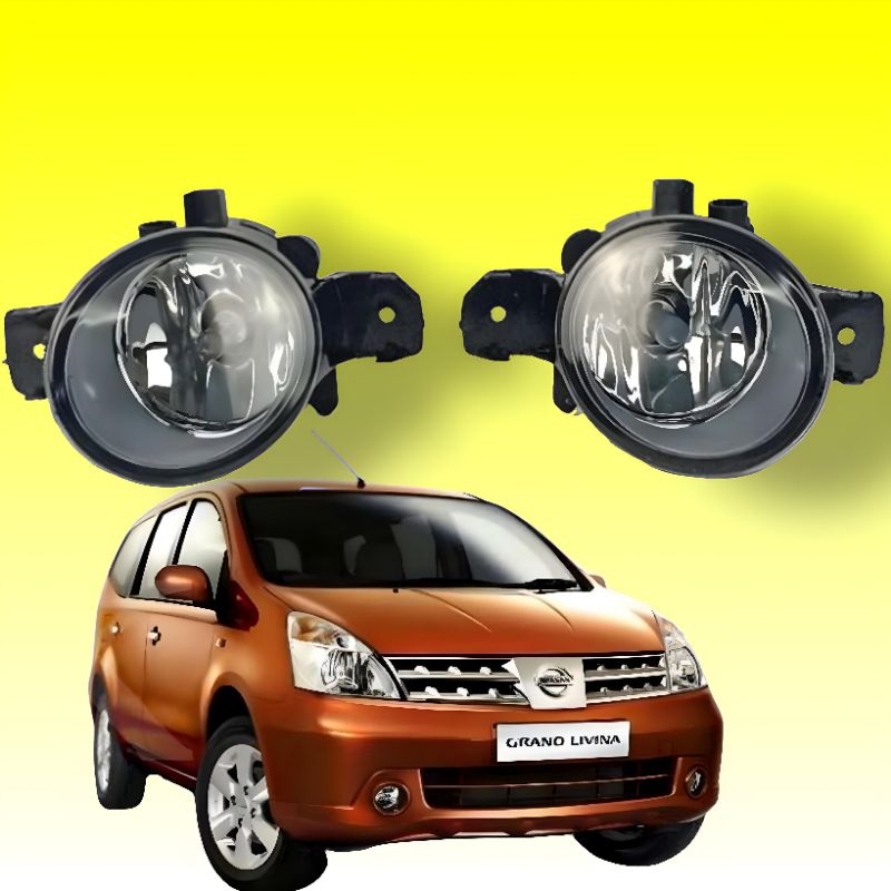 Fog Lamp Foglamp grand Livina 2006 2007 2008 2009 2010 2011 2012 Lampu Kabut bumper bemper