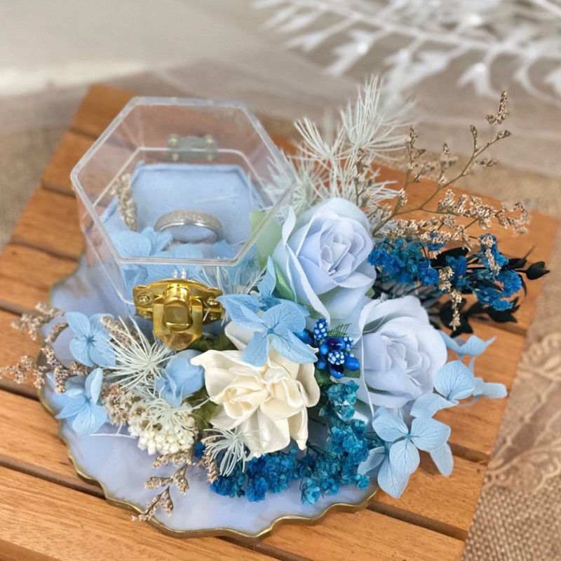 Kotak Cincin Lamaran | Seesaw_art | Ring box Tunangan Seserahan Pernikahan | Tempat Perhiasan Model 