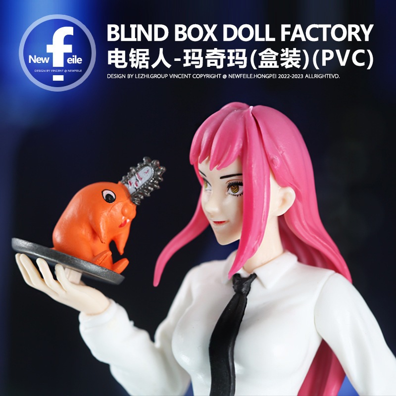 QH Action Figure Chainsaw Man Denji Power Makima Chainsaw Man Action Figure Dengan Kotak Asli Statue