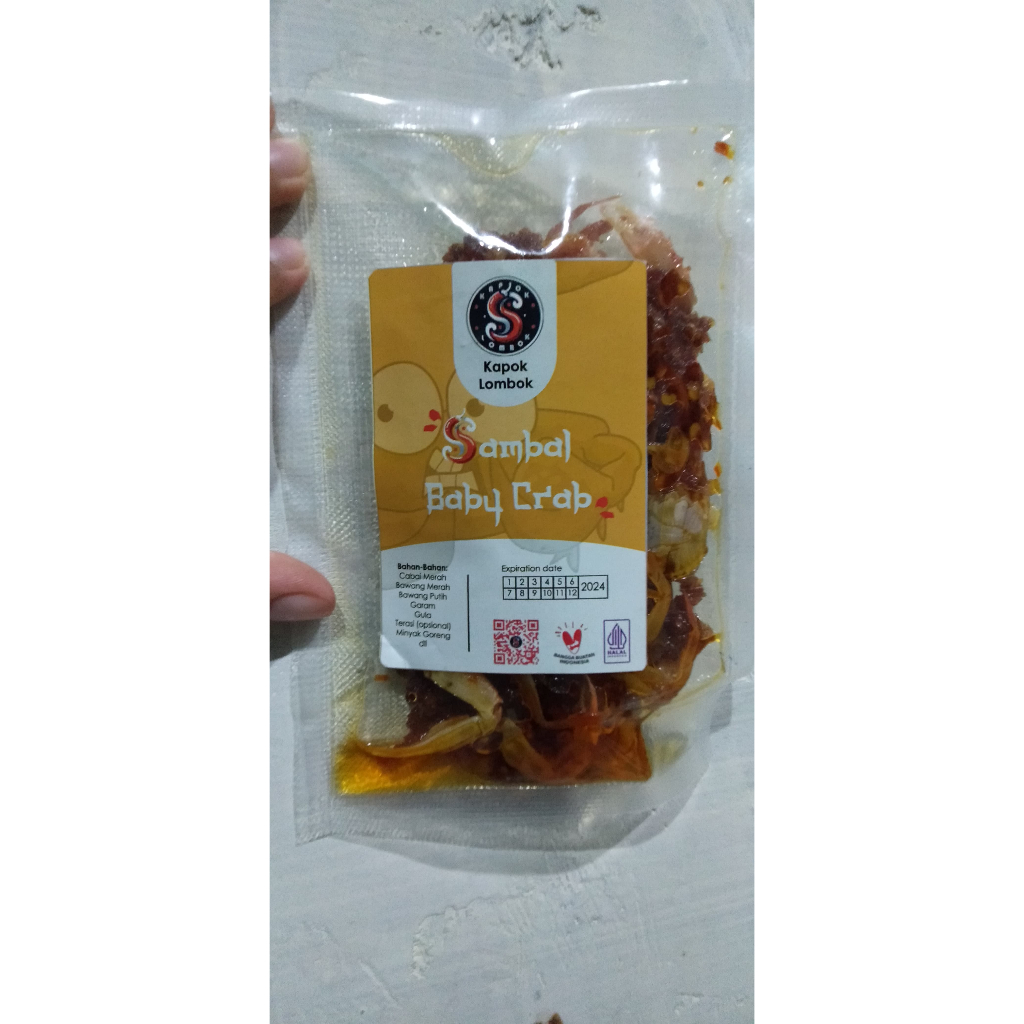

Sambal Sambel Baby Crab (10g), by Kapok Lombok