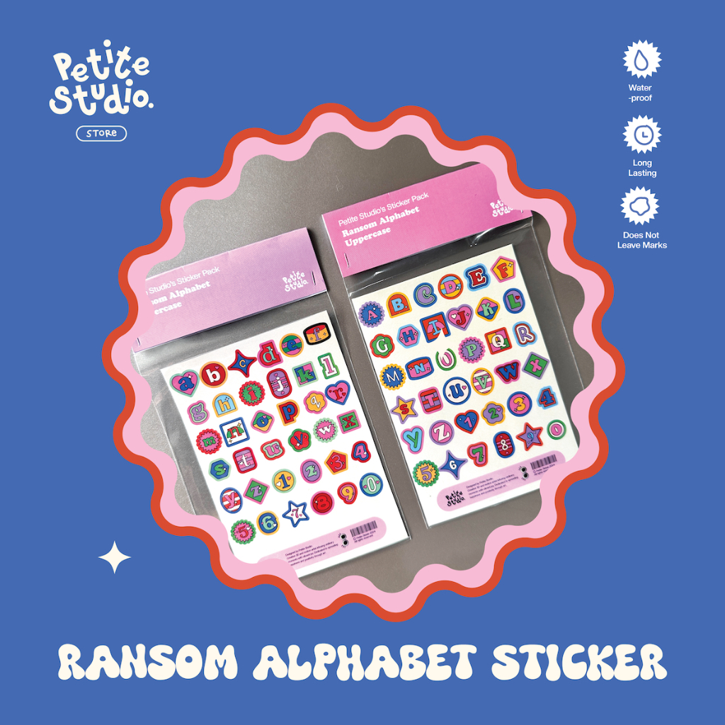 

Petite Studio's Ransom Alphabet Stickers | Vinyl Waterproof Stickers