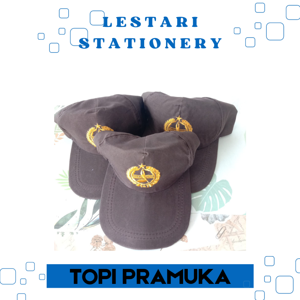 Topi Pramuka | Baret Pramuka | Perlengkapan Pramuka | Baret Pramuka Laki-laki | Lestari Stationery