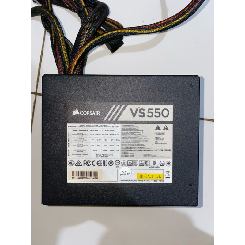 PSU Corsair VS 550 80+