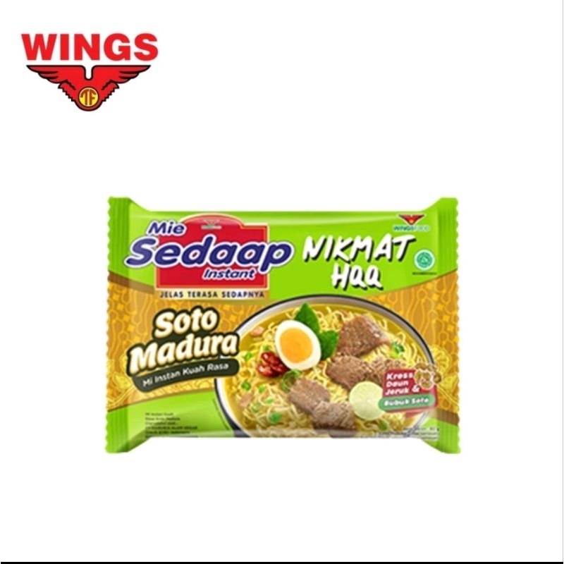

Sedaap Mie Instan Kuah Soto Madura isi 5 bag 82gr