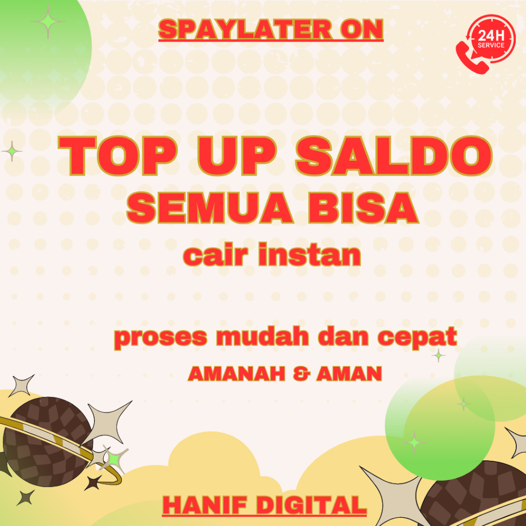 

TopUp Saldo Semua Bisa atau ISI SALDO PROSES CEPAT Terlaris