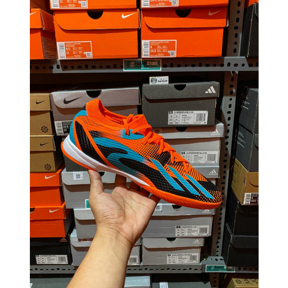 Sepatu Futsal Adidas X Speedportal messi.3 IN Orange GZ5144 Original BNIB
