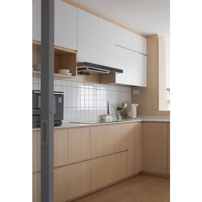 Kitchen set atas bawah non rakitan (premium unit bukan serbuka rakitan)