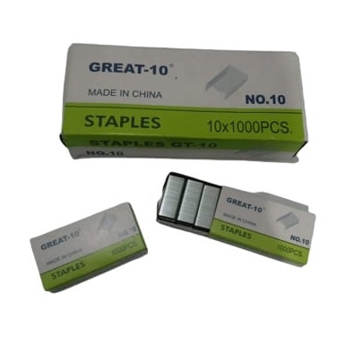 

Refill Staples no.10 isi 1000pcs Necis Stapler Hekter Jepretan no 10 GS-10 Nakami MKJazzco Pack Stepler 1000 pcs
