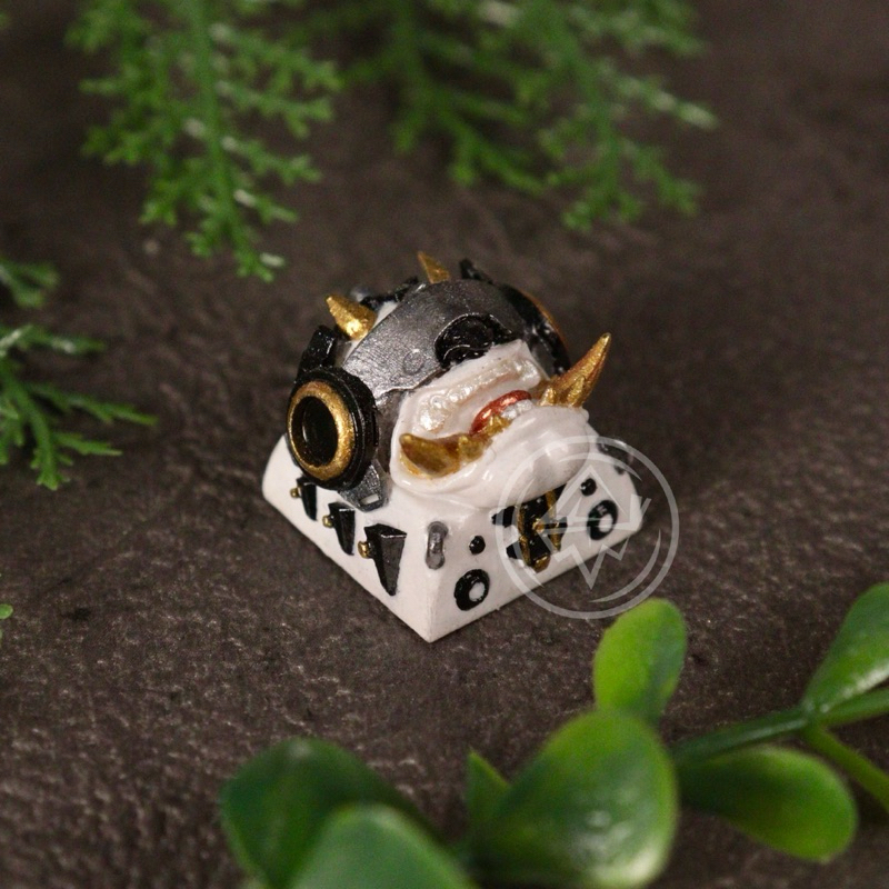 Ogre cyberpunk artisan keycaps mecha futuristic style keycap