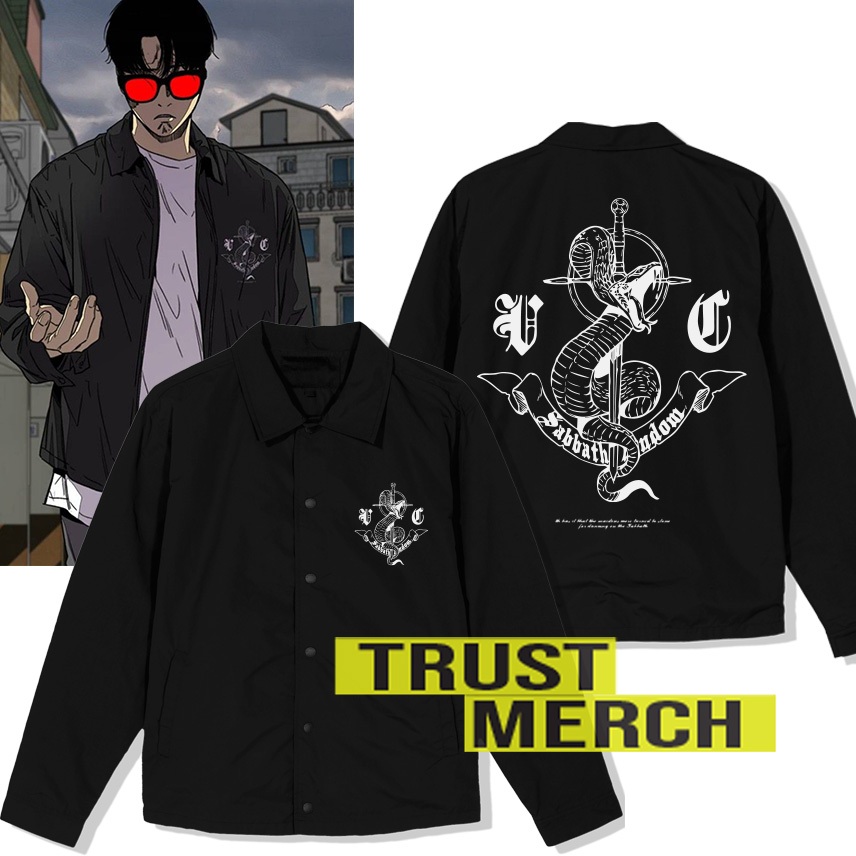 Jaket Coach Sabbath Crew hyuk Kwon Komik Korea