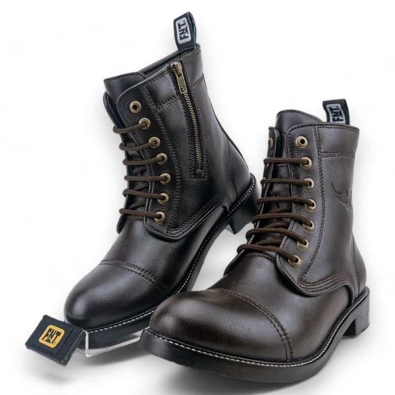 Sepatu Pria Boots Koboi Kulit Jenggel Fintoni Klasik 4900