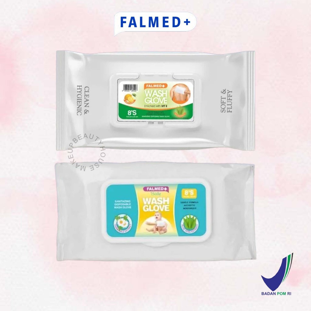 FALMED Wash Glove Baby | GreenTea 8 Sheet