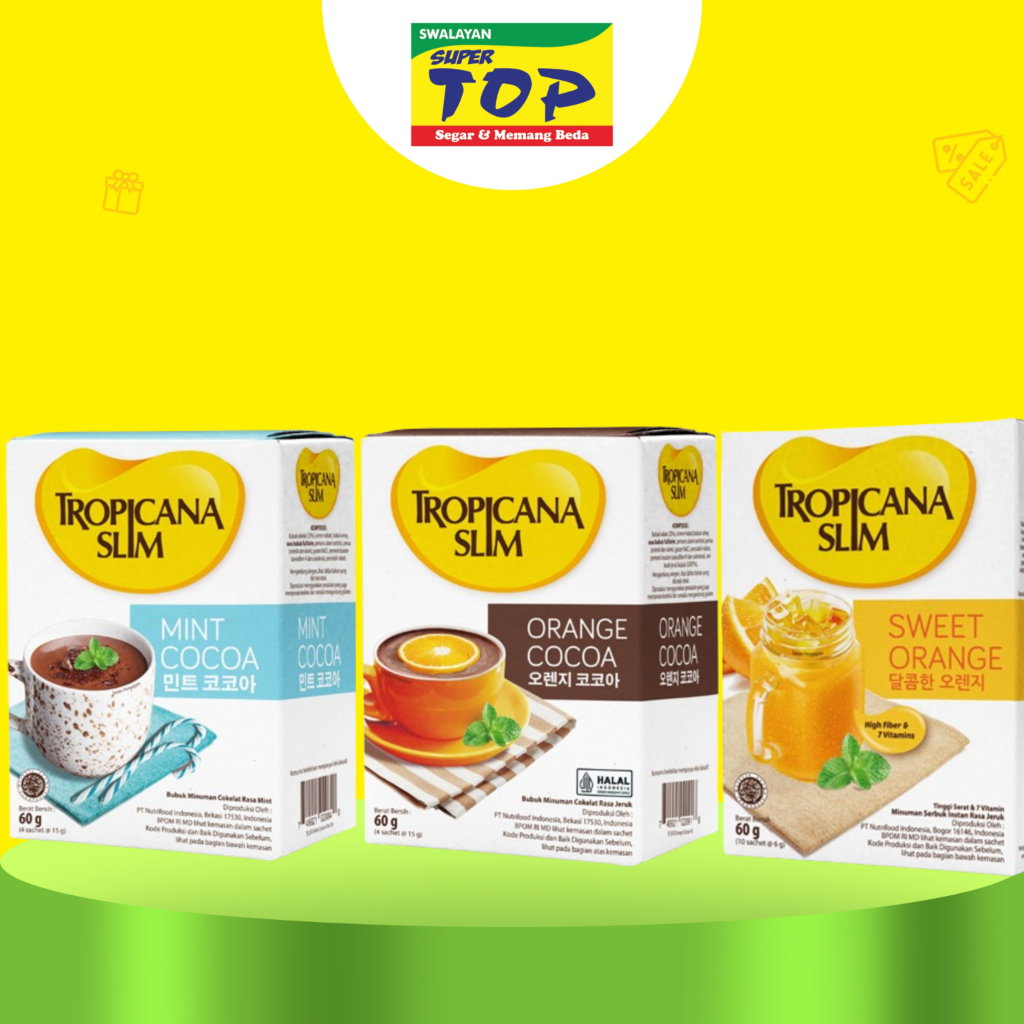 

~TOP~ TROPICANA SLIM MINUMAN BUBUK SWEET ORANGE / MINT CHOCO / ORANGE CHOCO