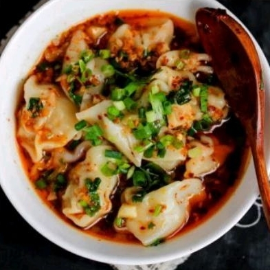 

pangsit ayam mercon