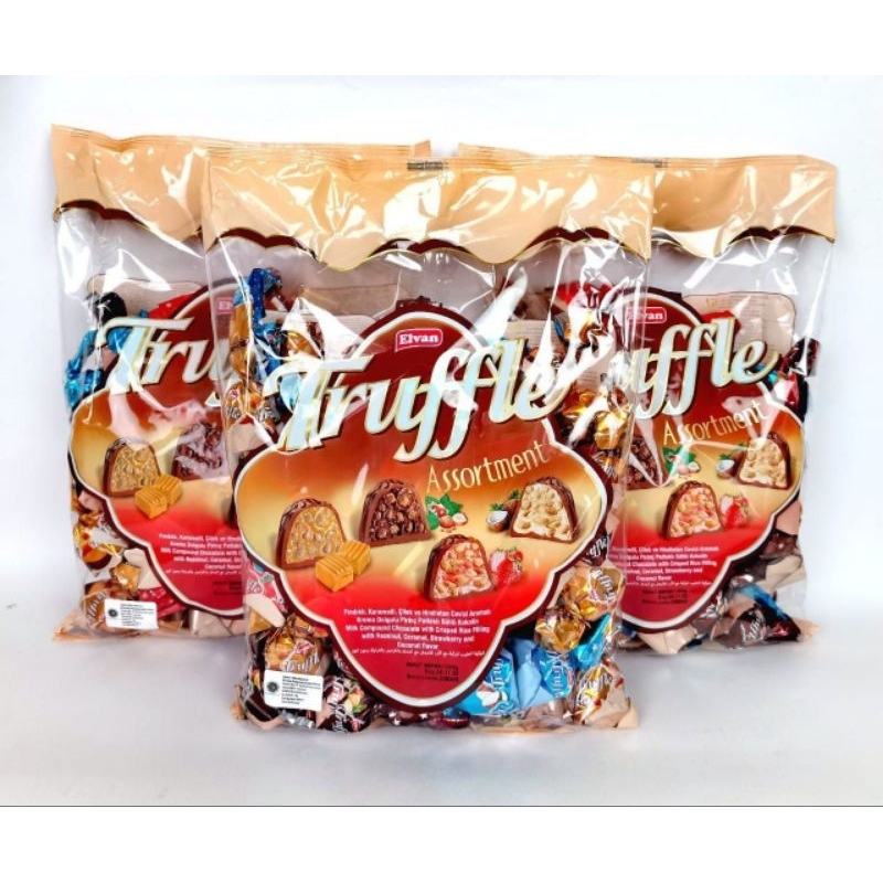 

Coklat Arab Turki Premium Elvan Truffle 1 KG Coklat Turki Coklat Oleh-Oleh Haji Umroh