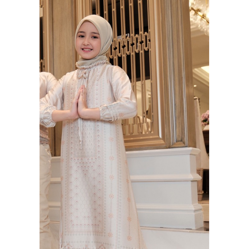 javina fayra dress ivory anak size s