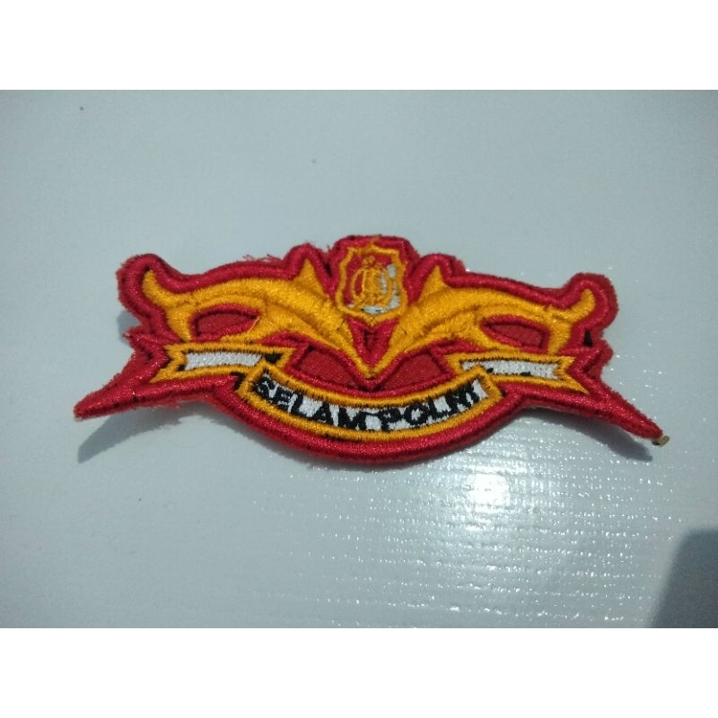 Bordir logo wing selam polri / Wing selam polri bordir
