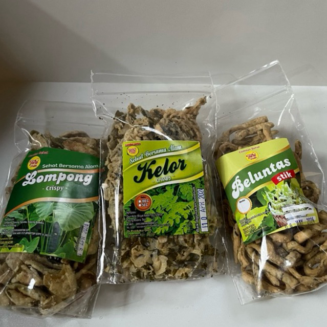 

Paket keripik murah dan sehat keripik beluntas,keripik lompong,keripik kelor beli paket lebih murah beli perbiji juga boleh