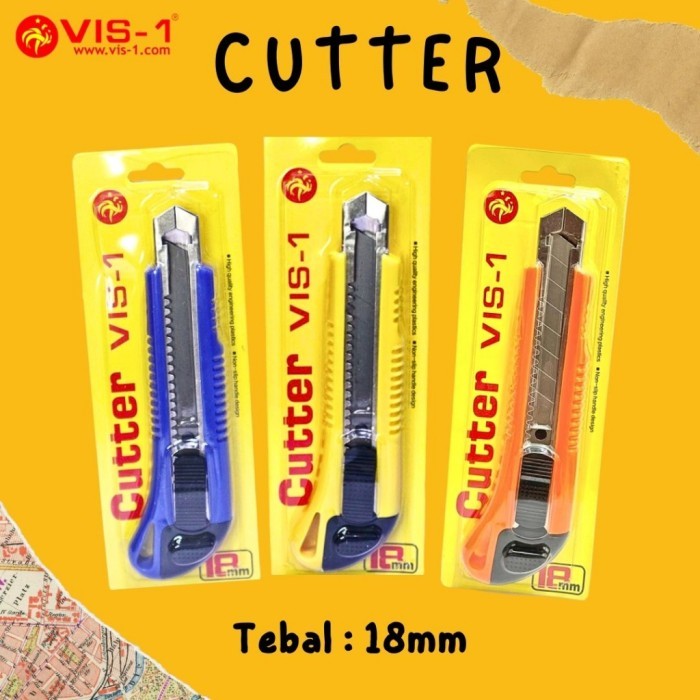 

Cutter Vis-1 Bahan Besi Ukuran Besar 18mm