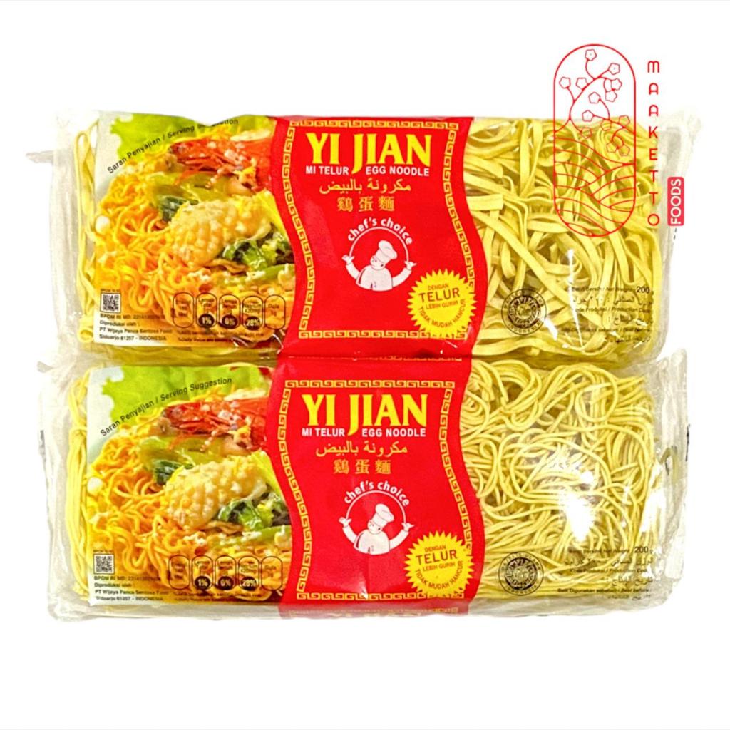 

Mie Telur Yi Jian / Egg Noodle Yi Jian / Mie Telur Kecil / Mie Telur Lebar 200gr