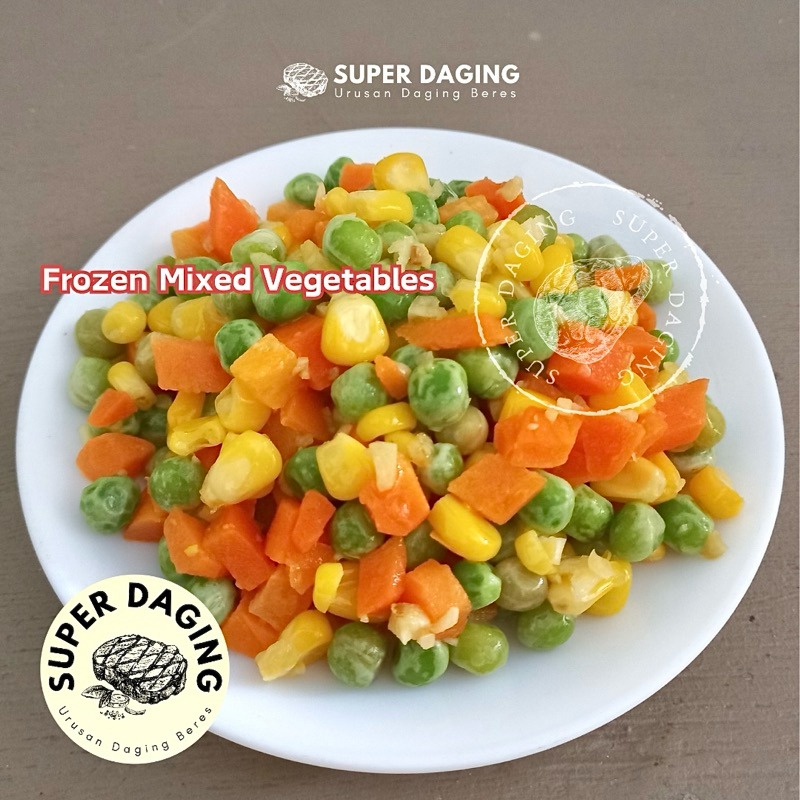 

Frozen Mixed Vegetable 1kg - Super Daging Palembang