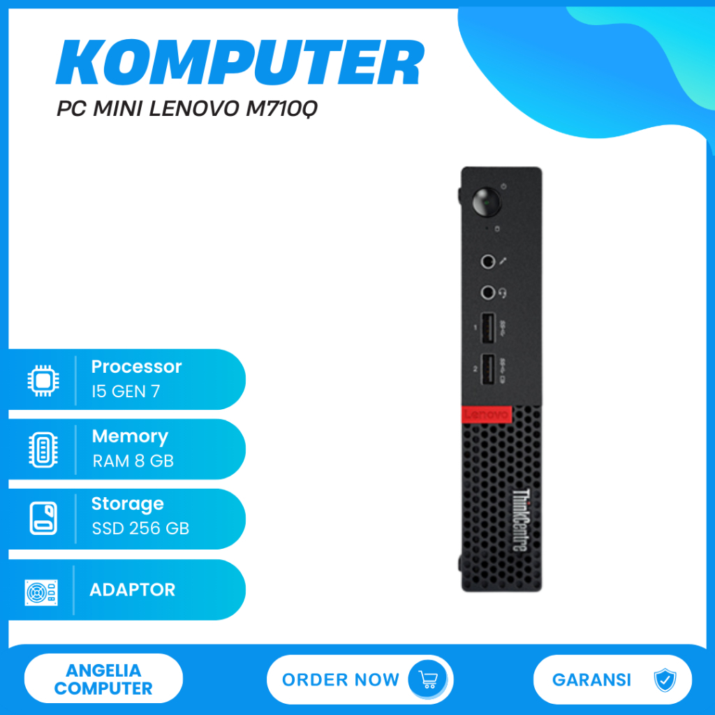 KOMPUTER CPU MINI PC LENOVO THINKCENTRE M710Q/M910Q GEN 7