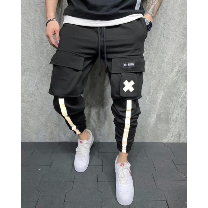 Celana Joger Cargo Pria / Celana Zipper Cargo / Celana Panjang Zipper Cargo / Celana panjang Joger