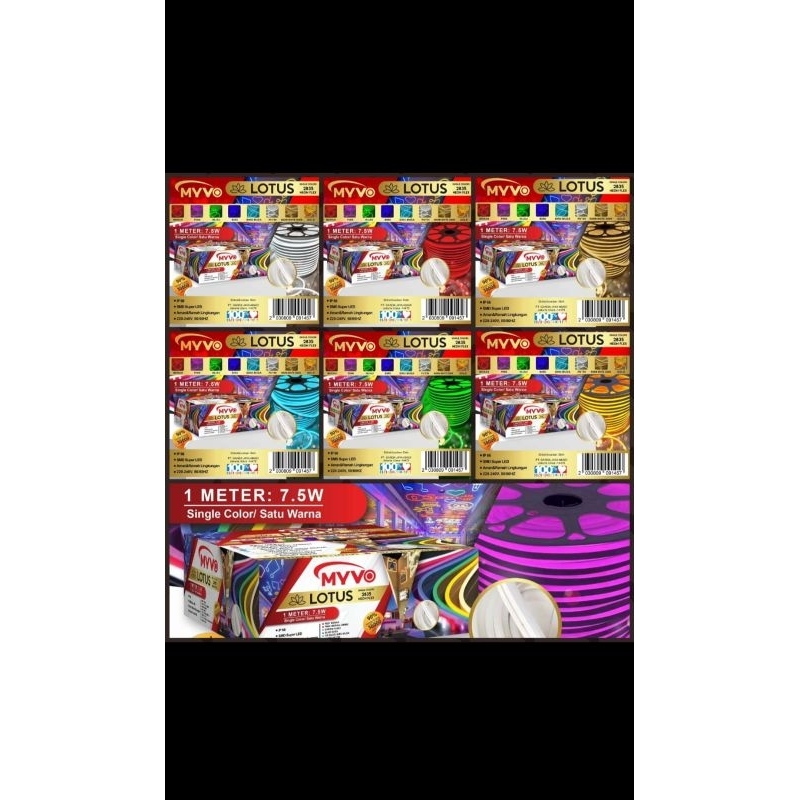 LED STRIP LOTUS NEON FLEX @ 50M 2835 MURAH MERIAH