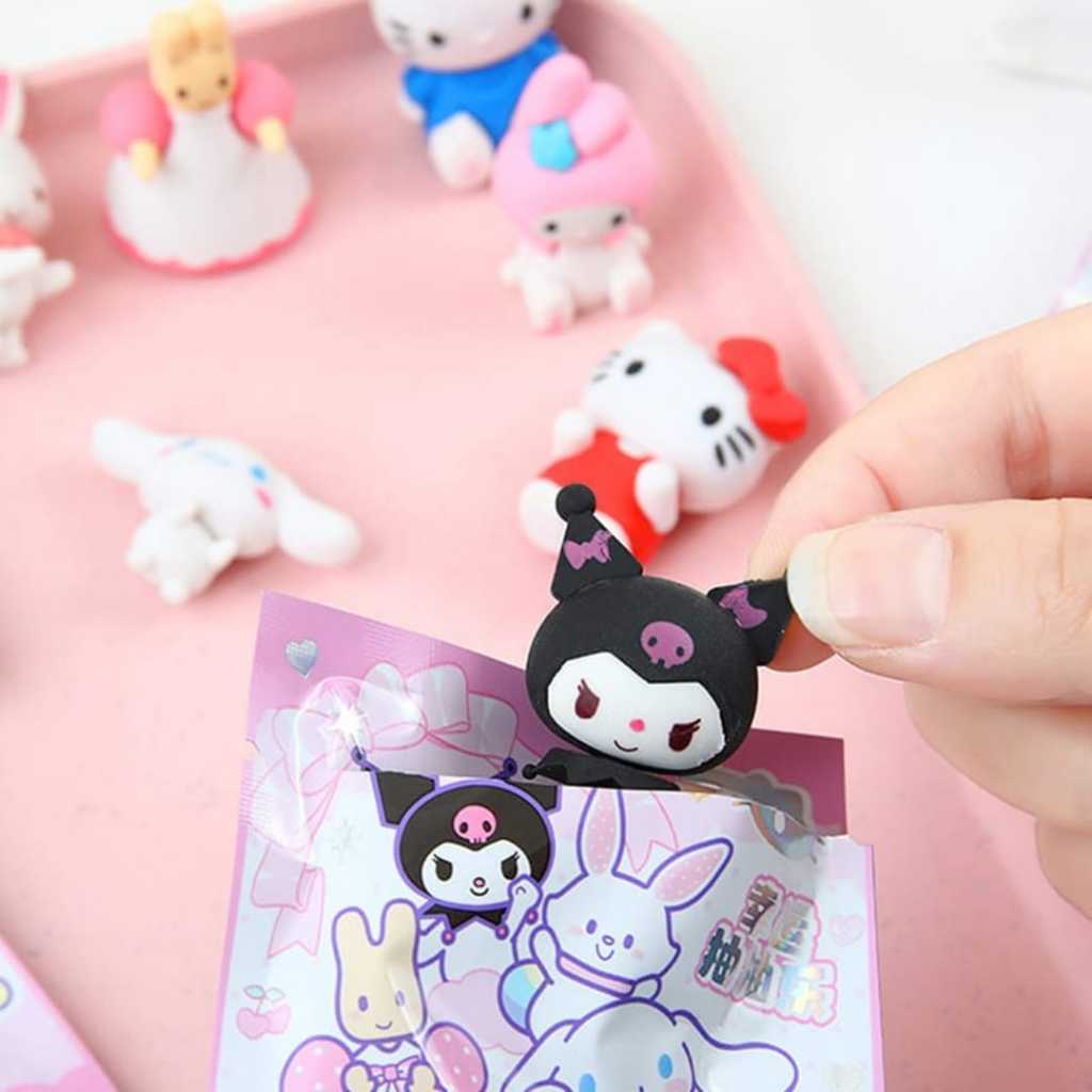 

Kamikadomu - Mystery Bag Eraser Sanrio Cute Blind Bag Penghapus Sanrio