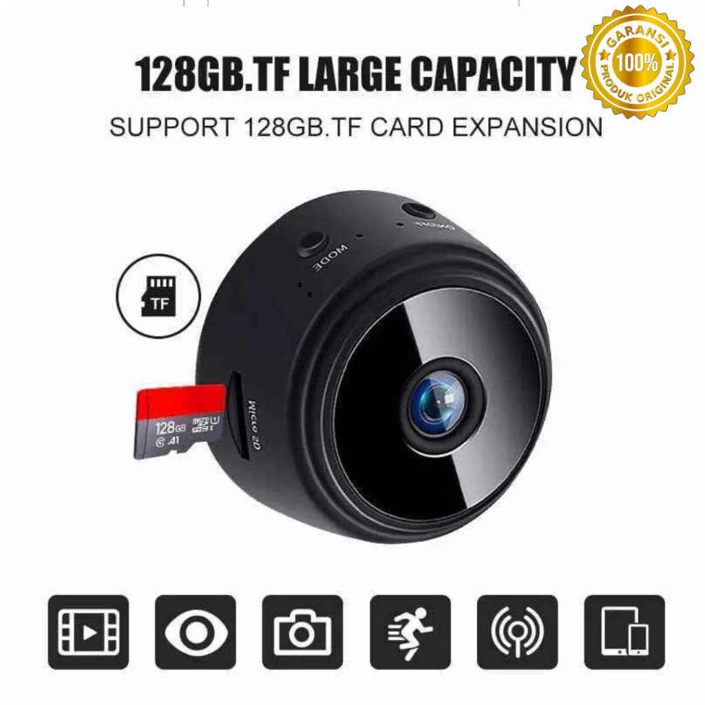 CCTV Wireless A9 Mini Smart Camera Wifi HD 1080P Micro v380 Kamera Keamanan Kamera Pengintai Tersemb