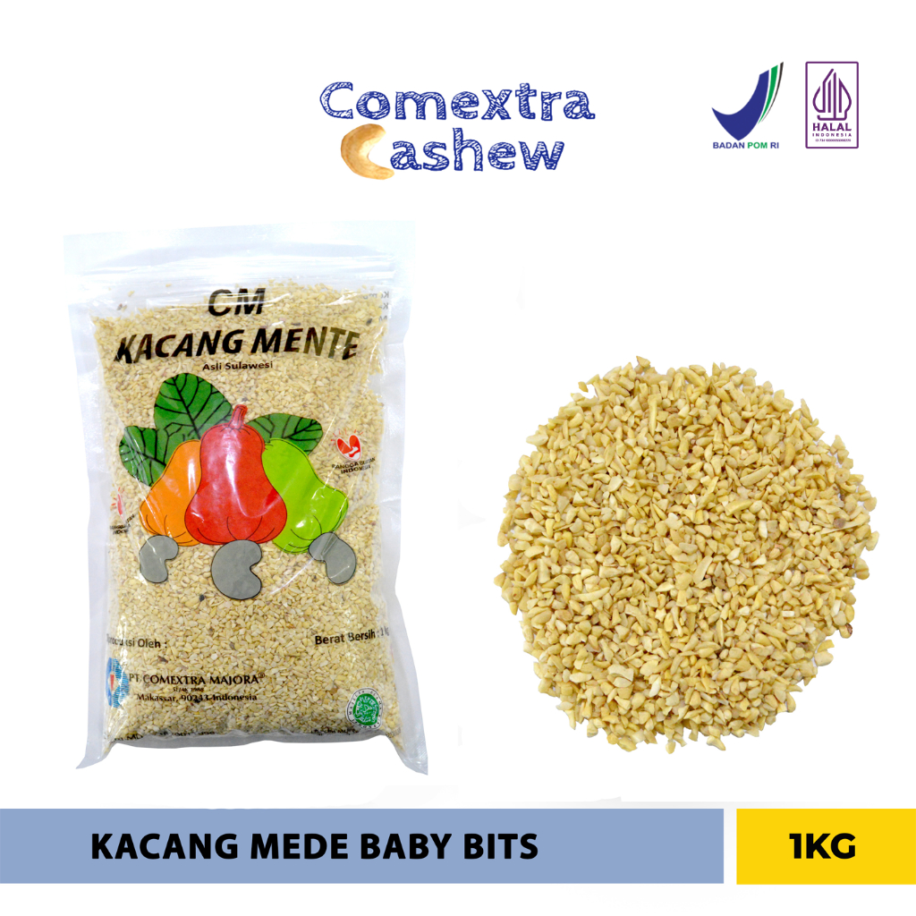

Kacang Mede Comextra Baby Bits 1 Kg / Mede Menir - Kacang Mente Mete