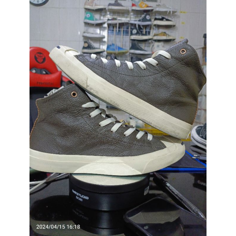 Converse High Leather Kulit Jack Purcell Size 40