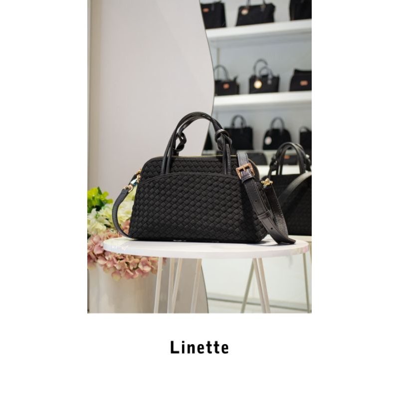 Linette Juliette tas selempang anyam
