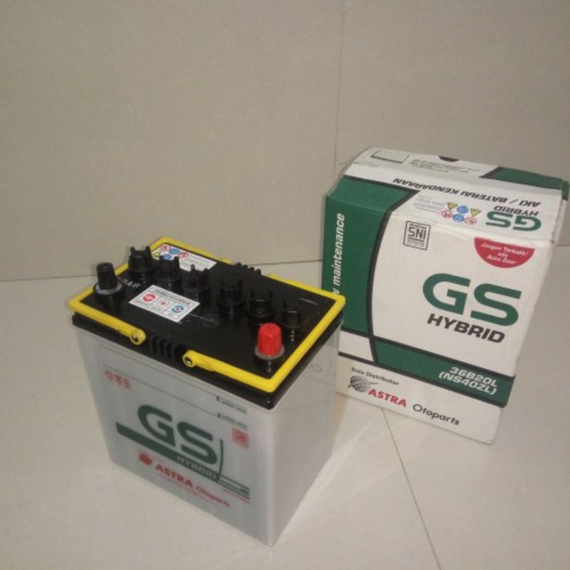 AKI MOBIL GS ASTRA GSHY-NS40ZL ORIGINAL AKI BASAH GS ASTRA OTOPARTS SIAP PAKAI