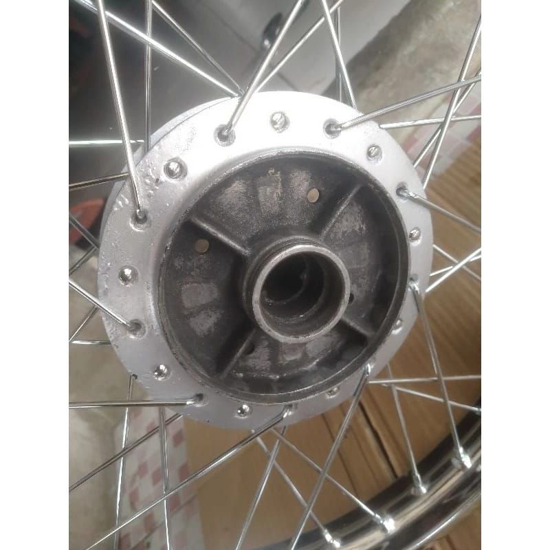 VELG BELAKANG JARI JARI+TROMBOL MOTOR HONDA SUPRA FIT NEW/KARISMA/SUPRA X 125