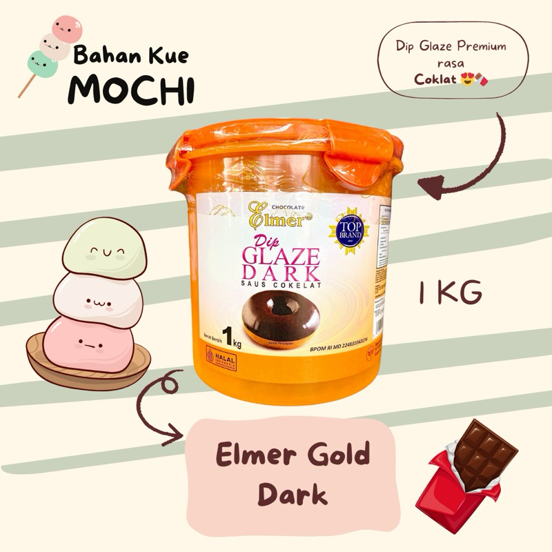 

Elmer Dip Glaze 1 KG - Dark Gold / Glaze Elmer Vista 1KG Dark Gold