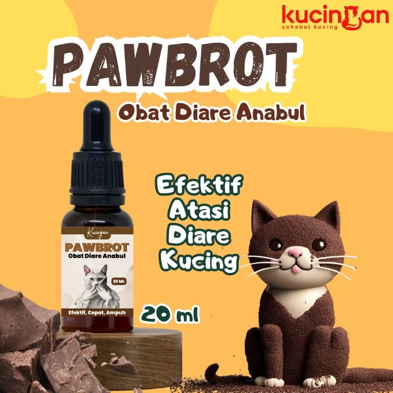 PAWBROT Obat Diare Kucingan Obat Mencret Pup Darah Anabul