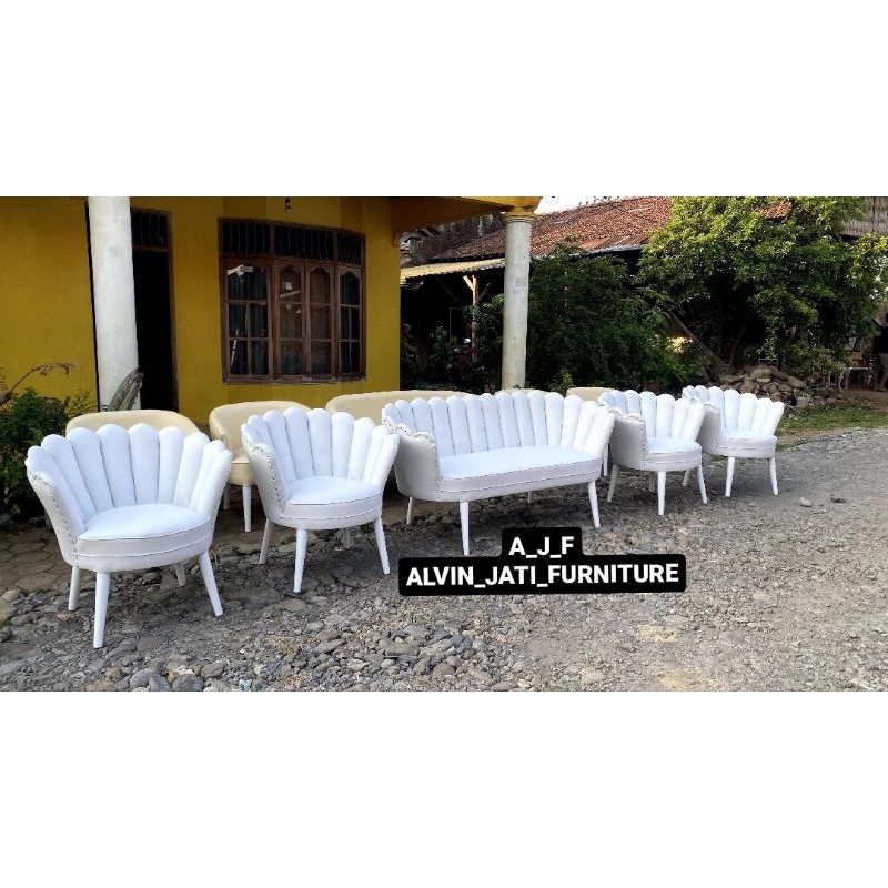 KURSI PELAMINAN KERANG TERMURAH/kursi lesti termurah/kursi lesti/kurai kerang/Sofa pelaminan kerang/