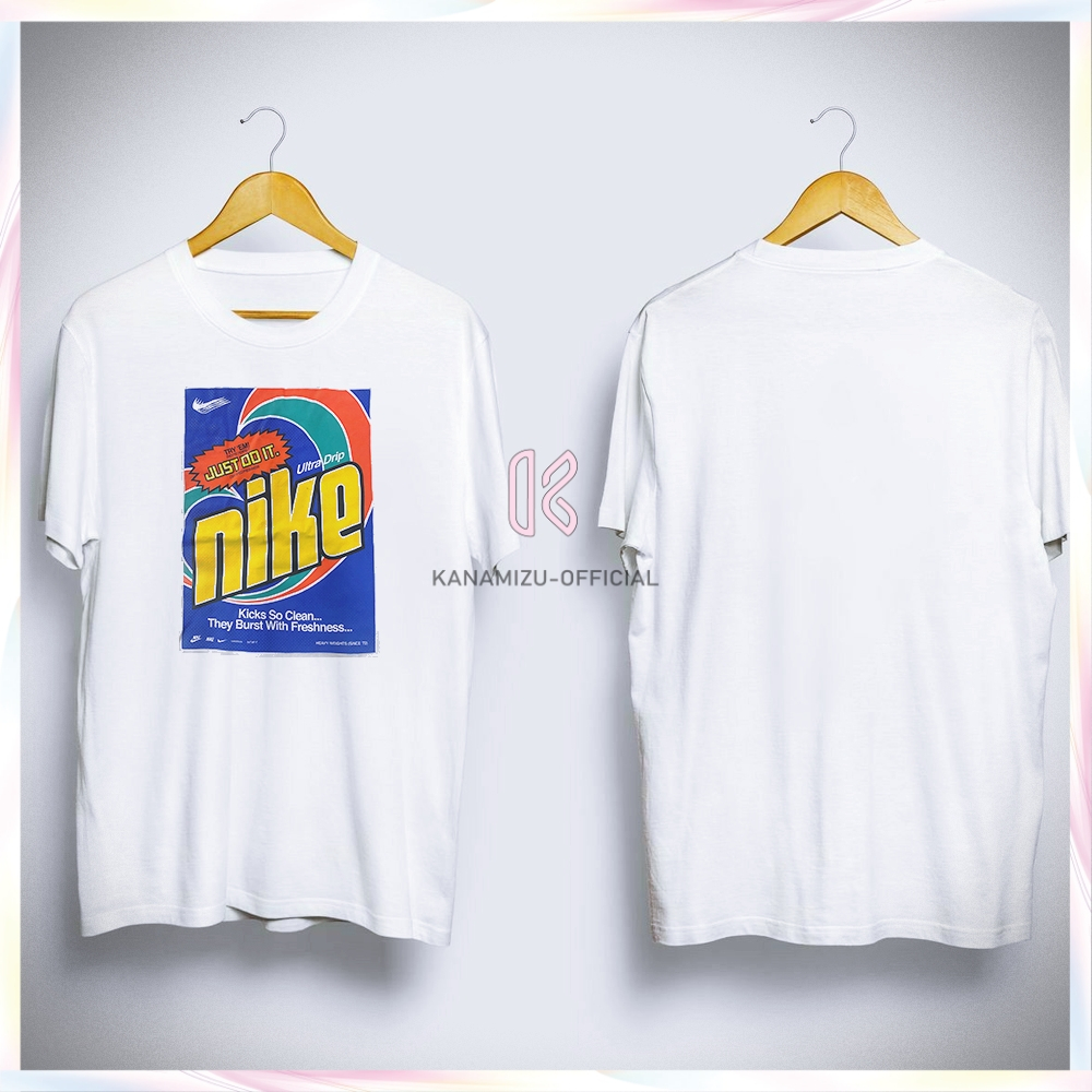 Nike Air Kaos T-Shirt Original Big Swoosh Putih Oversize Unisex 100% Baru