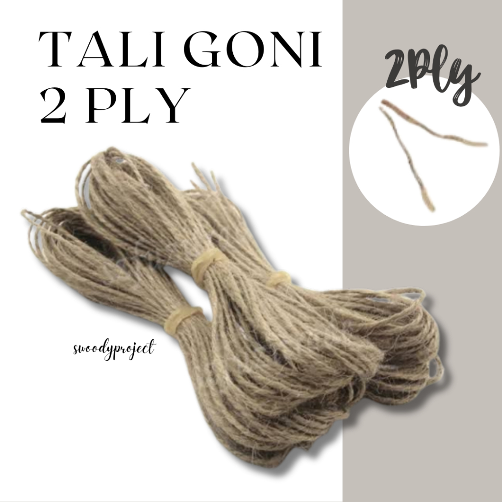 

TALI KARUNG GONI MINIMAL BELANJA 10 RIBU | TALI RAMI 2 PLY 2 METER | TALI GONI
