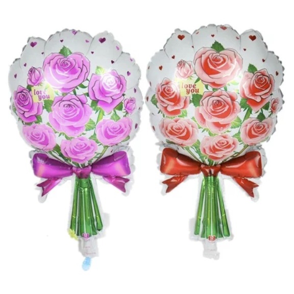 Balon Foil Buket Bunga