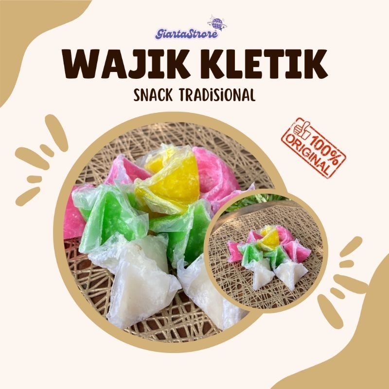 

Wajik Kletik/Wajik Kelapa Manis 500gr/Wajik Oleh Oleh Jogja/Camilan Tradisional